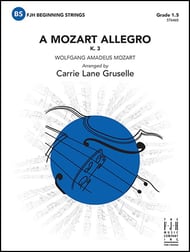 A Mozart Allegro Orchestra sheet music cover Thumbnail